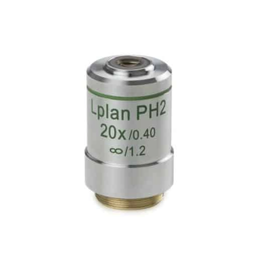 Euromex Plan phase LWD 20x/0.40 infinity corrected IOS, objective. Working distance 7.66 mm