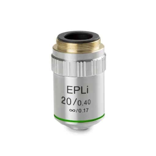 Euromex E-plan EPLi 20x/0.40 infinity corrected IOS objective. Working distance 2.61 mm