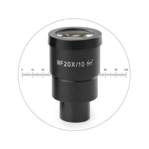 Euromex HWF 10x/20 mm eyepiece with micrometer