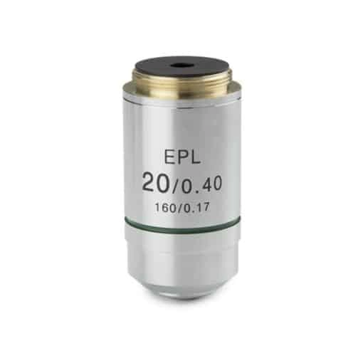 Euromex E-plan EPL 20x/0.40 objective for iScope. Working distance 3.5 mm