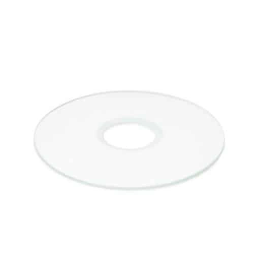 Euromex transparent glass insert with hole for Oxion Inverso inverted microscopes