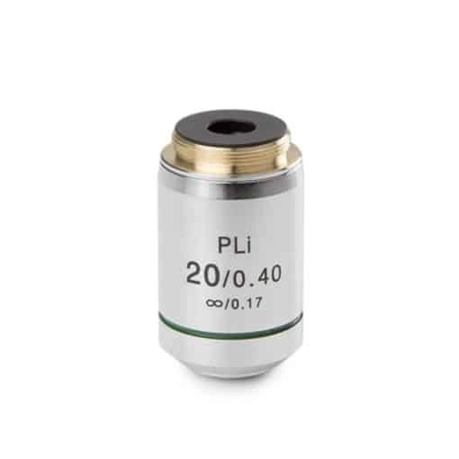 Euromex Plan PLi 20x/0.40 IOS objective for iScope Life science. Working distance 5.1 mm