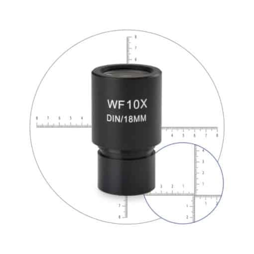 Euromex Wide field micrometer eyepiece 10mm/100