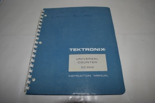 TEKTRONIX DC503 UNIVERSAL COUNTER INSTRUCTION MANU