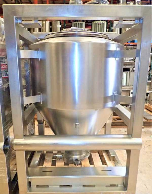 LB Bohle 160 gallon (600 Liter) Stainless Steel IBC Blending Bin/Tote