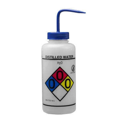 Bel-Art GHS Labeled Safety-Vented Distilled Water Wash Bottle 12432-0004 (Pack of 2)