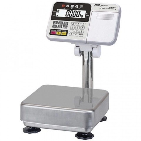 A&amp;D HW-10KCP Platform Scale, 20lb x 0.002lb with Small Platform and Printer