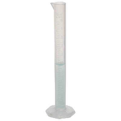 BEL-ART SINGLE SCALE 10ML POLYPROPYLENE GRADUATED CYLINDER