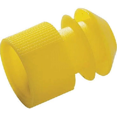 Kartell 11-13mm Yellow LDPE Test Tube Stopper 276145-000Y (CS/1000)