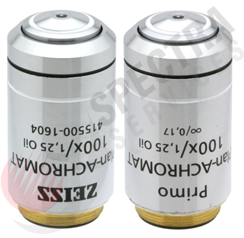 Zeiss Plan-Achromat 100x/1.25 oil for Primo Star  Microscopes