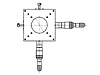 B27-100B Manual XY Axis Crossed Roller Thru-Hole 100x100mm Platform 6.5mm Travel Micrometer Stage