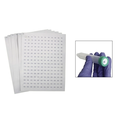 Bel-Art Cryogenic Storage Label Sheets; 13MM Dots For 1.5-2ML Tubes