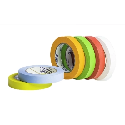 Bel-Art Write-On Label Tape Rainbow Multi-Pack- 40 YD (Pack of 6)
