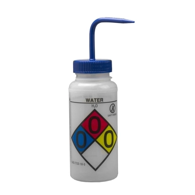 Bel-Art GHS Labeled Safety-Vented Water Wash Bottle 12416-0017 (Pack of 4)