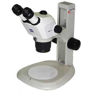 Zeiss Stemi 305 Trinocular Microscope on Table Stand