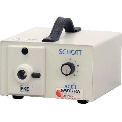 Schott ACE Fiber Optic Illuminator with Iris Diaphram, EKE Lamp, A20520