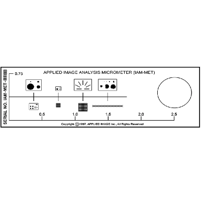 ASTM Grain Size / Nodularity Analysis Image Analysis Slide (IAM-MET)