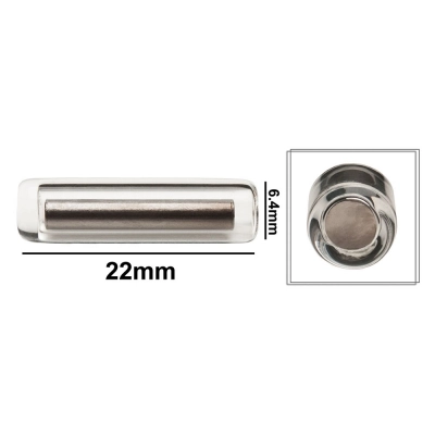 Bel-Art Pyrex Magnetic Stirring Bar; Glass Encapsulated, 22 X 6.4MM