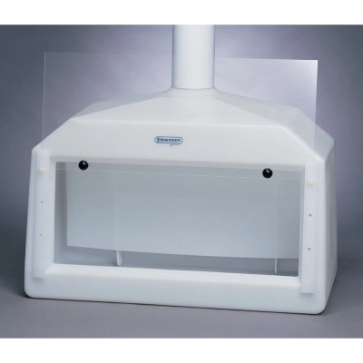 Bel-Art Large Molded Polyethylene Fume Hood With Baffle And Acrylic Sash; 42 X 20 X 30 IN