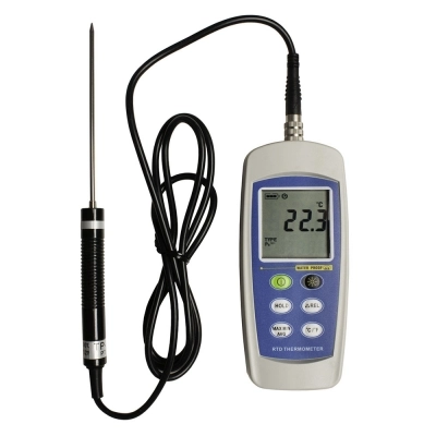 Durac RTD Electronic Thermometer;-100 To 300C,PT100 Probe