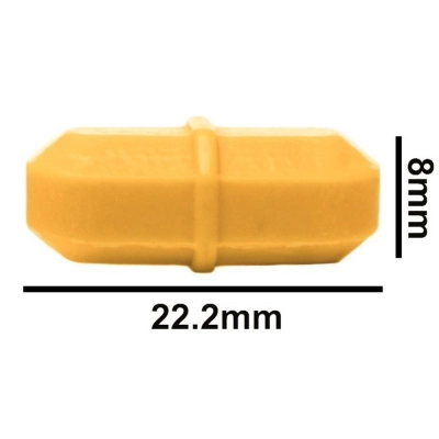 Bel-Art Spinbar Teflon Octagon Magnetic Stirring Bar; 22.2 X 8MM, Yellow