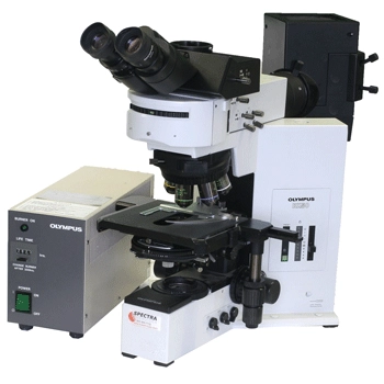 Olympus BX50 Trinocular Microscope with Fluorescence