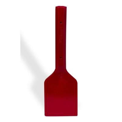 Bel-Art Hard Plastic Scraper; 10 in Handle, 5 X 6 in Blade, Red