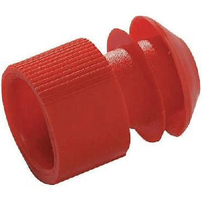 Kartell 15-17mm Red LDPE Test Tube Stopper 276155-000R (CS/1000)