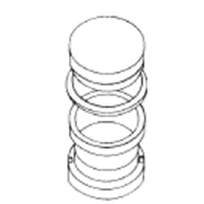 Carver 818704C 50mm Dia.Color Dispersion Disc, 0.1mm, 0.2mm and 0.5mm thick, S/S Mold