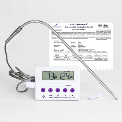H-B Durac Calibrated Electronic Thermometer With Stainless Steel Probe;-50/300C (-58/572F), 51 X 18M