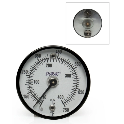 Durac Bi-Metallic Surface Temperature Thermometer; 10/400C, 50MM Dial, Double Magnet