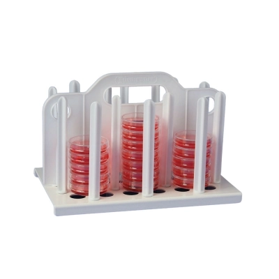 Bel-Art 60MM Petri Dish Rack;54 Places, Plastic