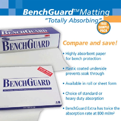 Benchguard Lab Bench Top Protector Roll Dispenser | 504314-0001