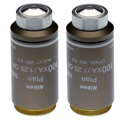 Nikon CFI Plan 100x/1.25na Oil 0.17mm WD Objective