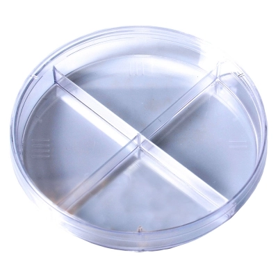 KORD-Valmark 100 x 15 Quad-Plate Petri Dish, Stackable (Qty 500) Part # 2913