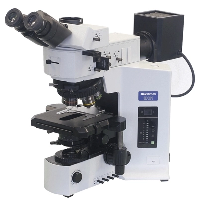Olympus BX51 BF/DF Transmitted/Reflected Light Microscope with Long Working Distance Objectives