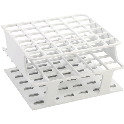 Heathrow OneRack Tube Rack Half POM 25mm 16-Place, White HS27504A