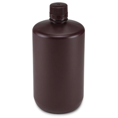 Globe Scientific  2 Litres Bottles, Diamond RealSeal, Narrow Mouth, Amber PP (0.5 Gallons) 7052000AM