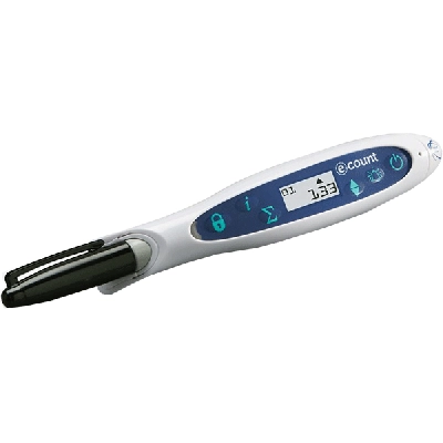 Heathrow Ecount Colony Counter with Pen, White/Blue 120000