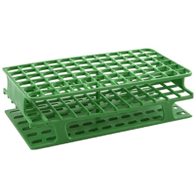 Heathrow OneRack Tube Rack Full POM 25mm 40-Place, Green HS27514C