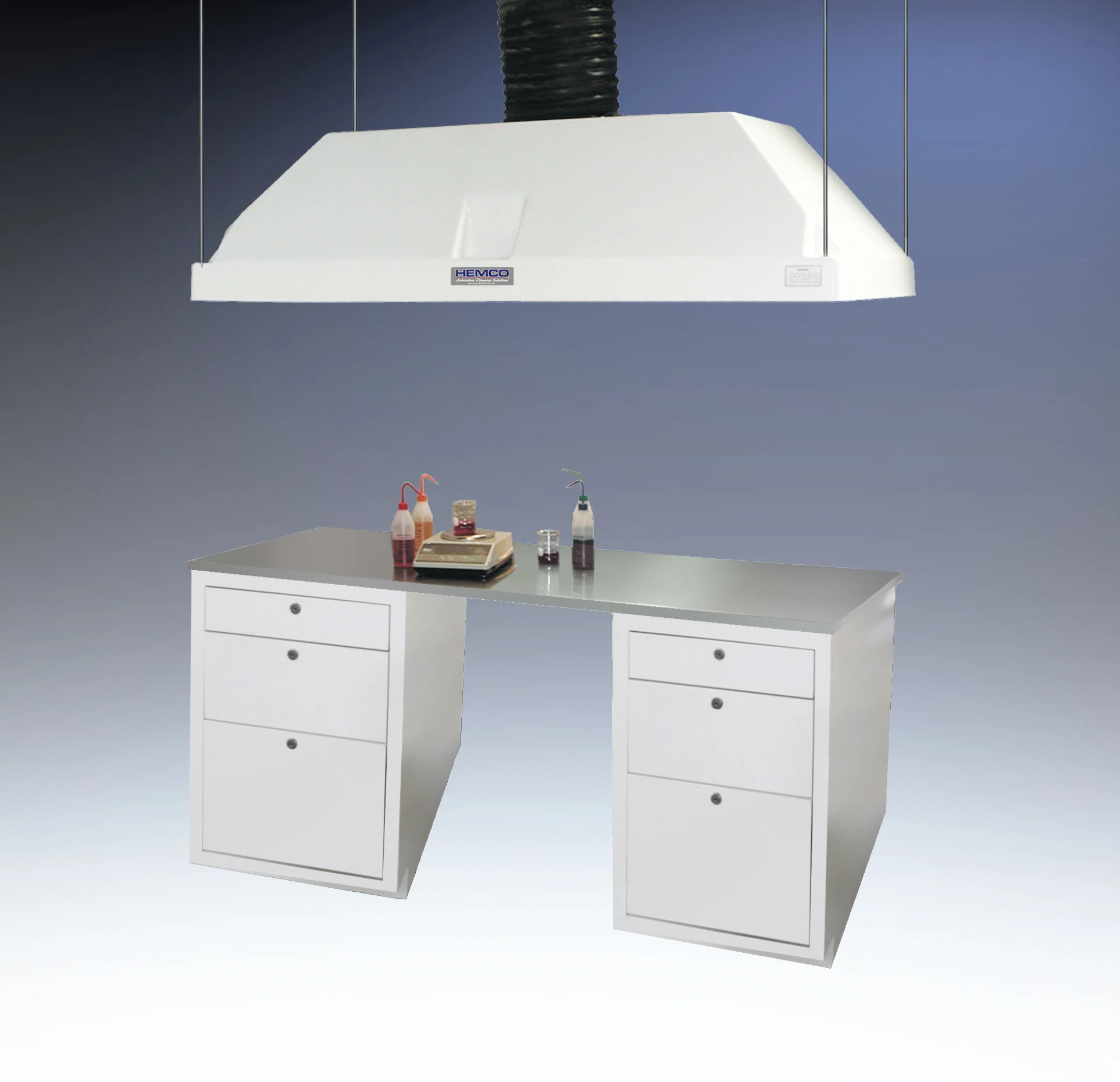 Canopy Hoods in Fiberglass and Stainless Steel from HEMCO