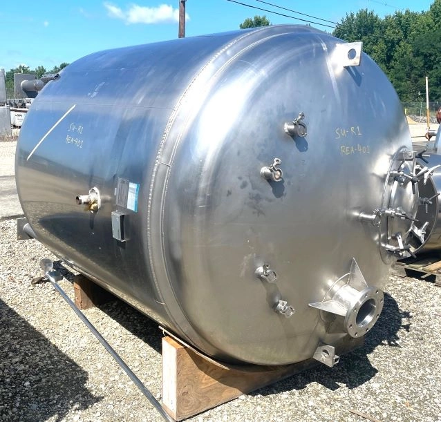 used 1300 Gallon Sanitary Stainless Steel Reactor Built by MUELLER