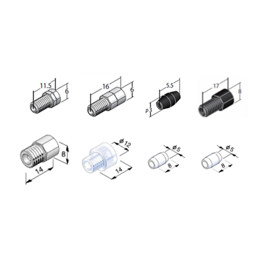 Double-Lock Series 1/8" &amp; 1/16" | HPLC Fittings &amp; Ferrules | Flom