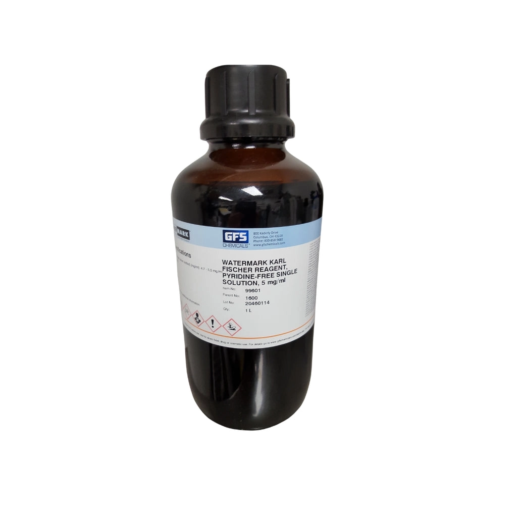 5 mg/ml Pyradine-Free Single Solution, Volumetric Watermark Karl Fischer Reagents | GFS Chemicals