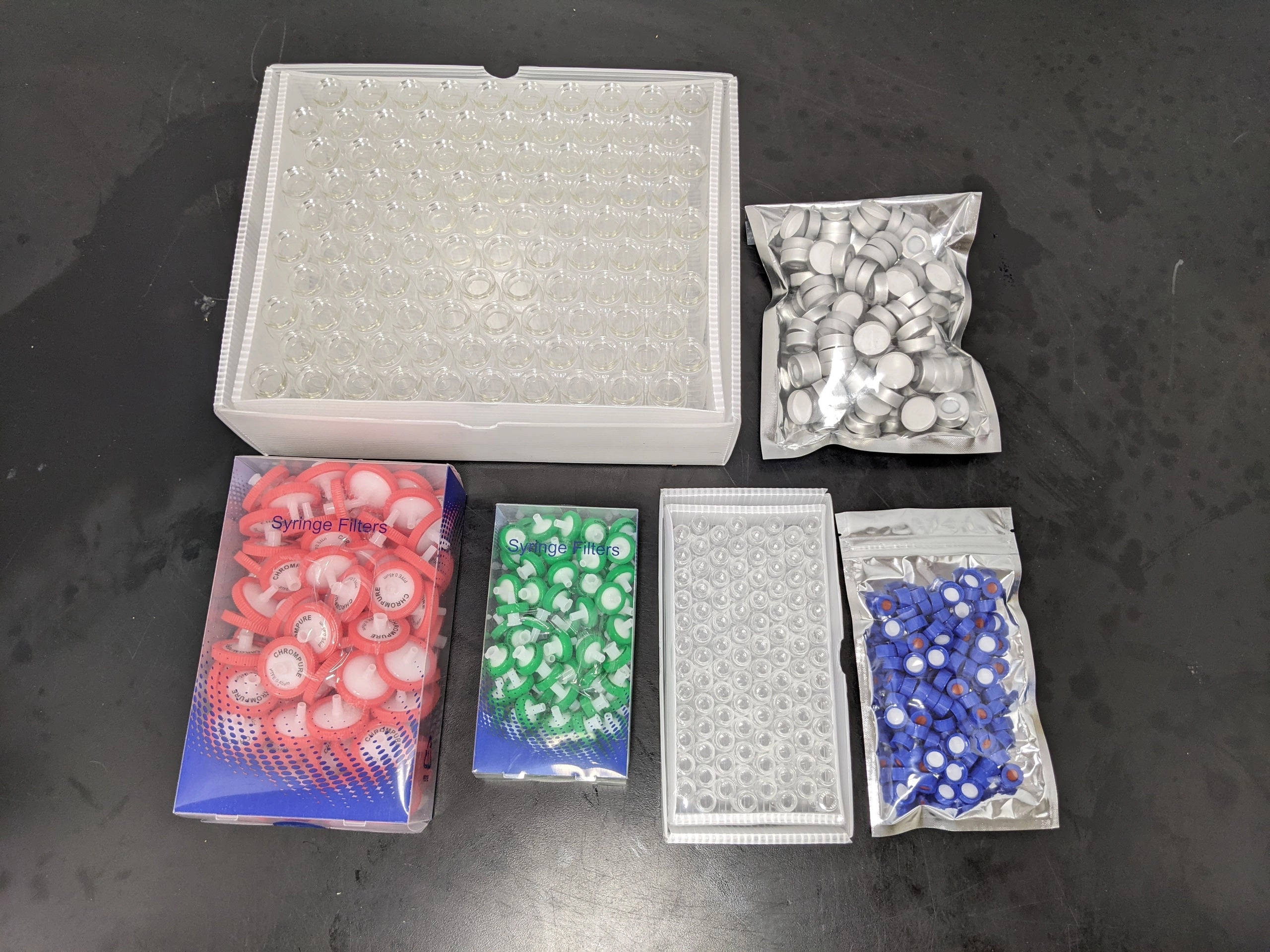 Vial, Cap, and Syringe Filter Samples &ndash; Shipping Included