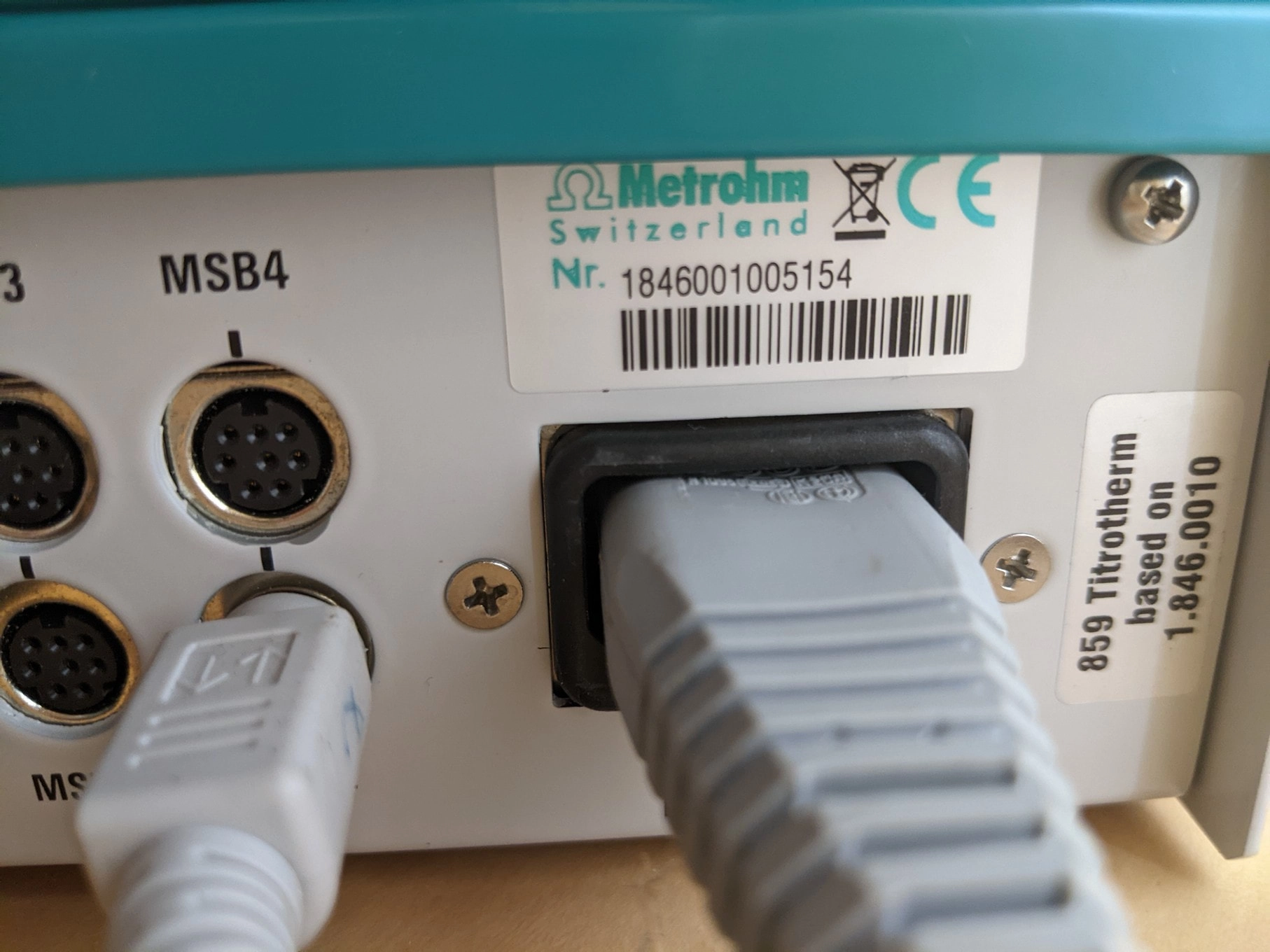 Metrohm 859 Titrotherm, Dosino with 20 mL burette, Tested, Working