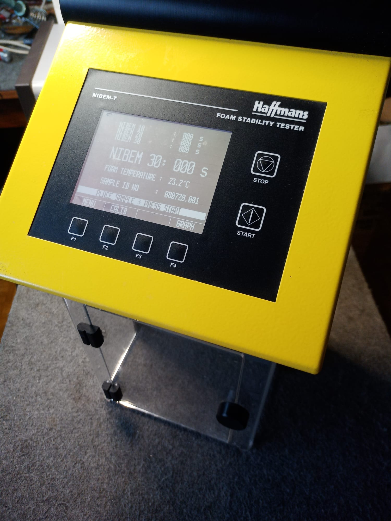 Haffmans NIBEM-T foam stability tester with sampler