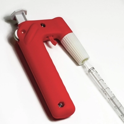 Bel-Art Fast Release Pipette Pump III 25ML Pipettor; Red