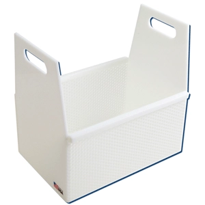 Dynalon Rectangular Dipping Basket, Solid Side, HDPE 146824