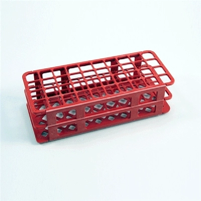 Kartell 20mm PP 40 Place Red Test Tube Rack 225665-0001 (CS/5)